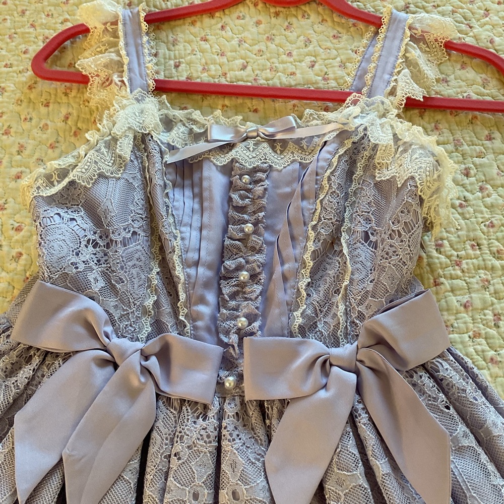 Angelic pretty Lolita Lavender Lace jsk - Picture 5 of 9